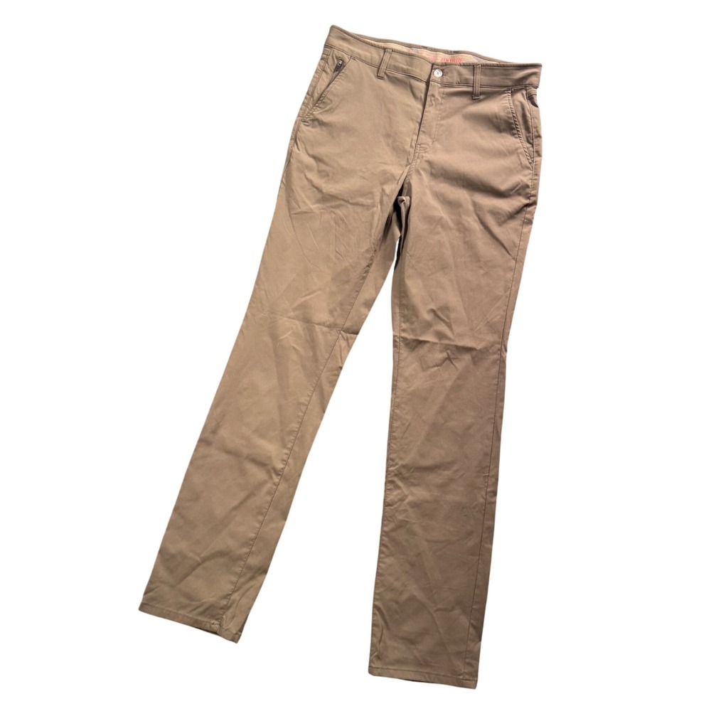 Weatherproof Vintage Pants Mens 34x34 Brown Nylon Stretch Regular Fit Utility